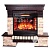 Каминокомплект InterFlame Экстер Альпина (темный дуб)+Panoramic 25 LED FX QZ