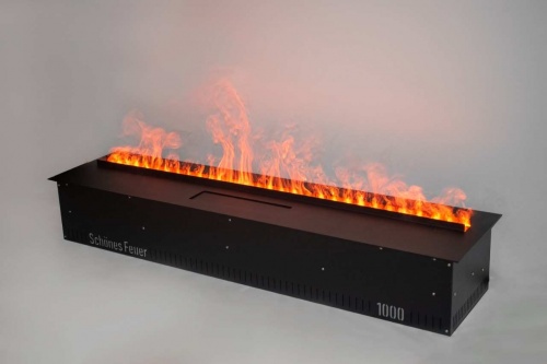 Электроочаг Schönes Feuer 3D FireLine 1000 Pro со стальной крышкой в Барнауле