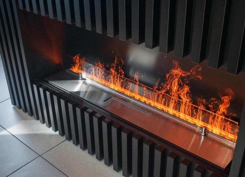 Электроочаг Schönes Feuer 3D FireLine 1000 со стальной крышкой в Барнауле