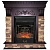 Каминокомплект InterFlame Brighton (темный дуб)+Majestic Black