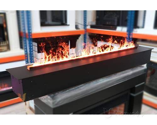 3D электроочаг Real Flame Line-S 150 3D Matte Black в Барнауле
